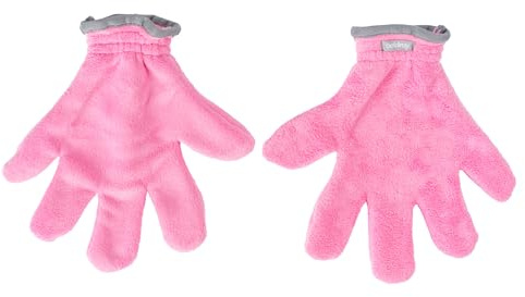 Beldray Anti Bac Dusting Gloves 2 Pack Microfibre Cleaning Mitts | Antibacterial treated fabric, Elasticated cuffs, Non-scratch for surfaces, Machine washable, One size fit