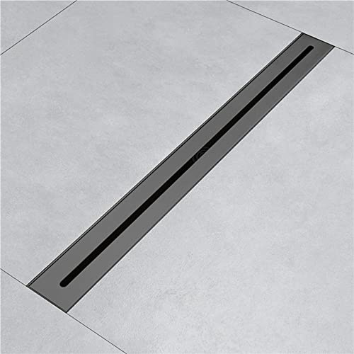 Desagüe de Ducha Lineal Rectangular Estrecho, desagüe de Suelo de Ducha de Acero Inoxidable, desagüe de Suelo Lineal con Filtro para Cocina, baño, Garaje, sótano.