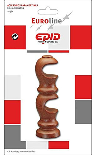 Epid SOPORTE BARRA CORTINA DOBLE EPID 19MM AVELLANA 02184104 MADERA