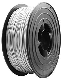 3D Filament 1kg B-Ware Filament Rolle in verschiedenen Farben Rot Gold Silber Grün Blau Braun Lila Violett Beige Transparent Gelb Orange Schwarz Weiß (Silber (B-Ware))