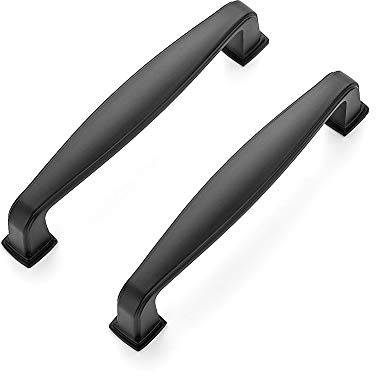 Ravinte 20 Pack Solid 3-3/4 Inch Kitchen Cabinet Handles Matte Black Cabinet Pulls Black Drawer Pulls Kitchen Hardware Handles for Cupboard Drawer