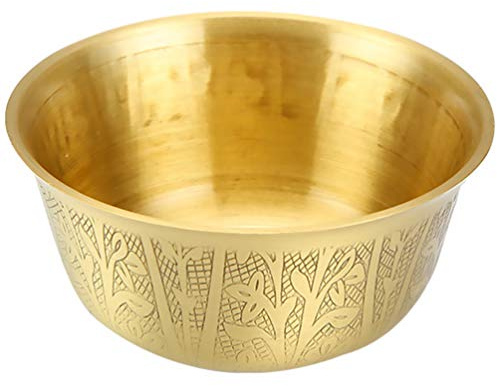 BESPORTBLE Offrandes Bols Cuivre Laiton Tibétain Bouddhiste Bol de Riz Culte Sacrificiel Sauce Plat Bol de Service pour Yoga Maculage Décor Doré