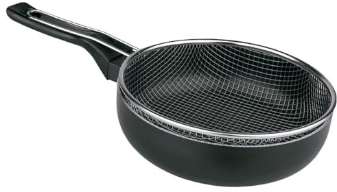 Acan Tradineur - Sartén de inducción antiadherente con Cestillo Freidor - Fabricado en Aluminio - Apto para inducción, gas, electricidad y vitrocerámica - Ø 28 cm