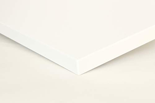 Schreibtischplatte 180x70 aus Holz, DIY Schreibtisch, Tischplatte Arbeitsplatte Werkbankplatte - Topweiß