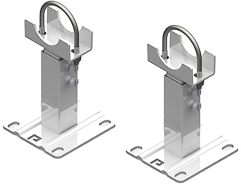 Paire de fixations au sol pour radiateur aluminium - pieds pour radiateur tubulaire - support radiateur