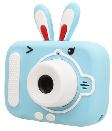 Barnkamera 20 MP Dual Lens 2-tums Skärm, Videoinspelning, USB-laddning, för Småbarnspresent (BLUE)