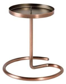 4x Kerzenhalter Swirl 100 x Ø 100 mm Rustic Metal