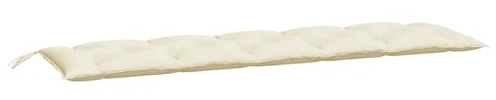 vidaXL Gartenbank-Auflagen 2 STK. Cremeweiß 180x50x7 cm Oxford-Gewebe