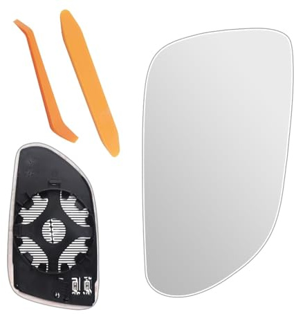 NIYATA Spiegelglas Ersatz für VW Polo 9N 2005-2009,Skoda Yeti 2004-2008 Beifahrerseite,Spiegelglas Beifahrer mit Heizelement, für 05-09 VOLKSWAGEN,POLO,SKODA,MINGRI