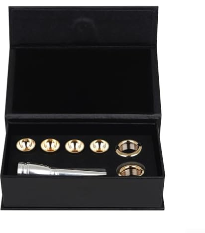 Zoegneer Trompeten-Mundstück-Set, kompatibel mit BB-C-Schlüssel, enthält 2B, 2C, 3B und 3C Teile