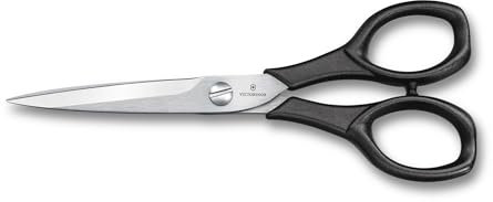 Victorinox Household Scissors “Italy”, Craft, Paper Scissors, Sharp Blade, 16 cm, Sturdy Plastic Handle, Stainless Steel, Black