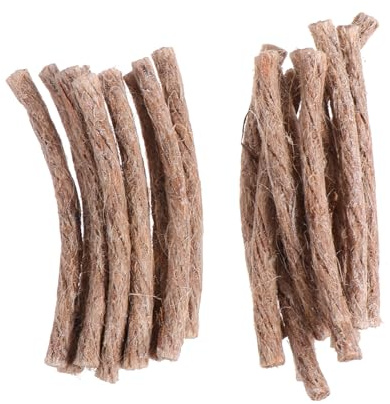 VANZACK 40pcs Outdoor Camping Fire Starter Wick Rope Beeswax Lightweight and Survival Accessory for Hiking BBQ and Emergency Situations