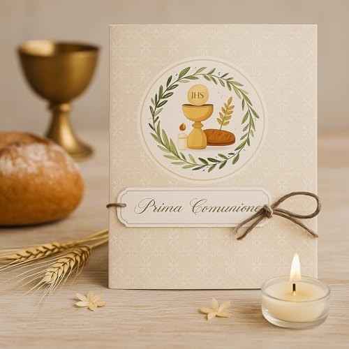 Partylandia First Communion Card - Offsettryck (kommunion nyckelband)