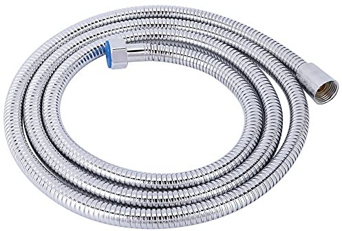 Duschschlauch aus Edelstahl, hochwertig, flexibel, langlebig, Badezimmer-Duschzubehör für Zuhause, Hotel, Garten, 2 m, G1/2-Zoll-Gewinde, galvanische Oberflächenbehandlung