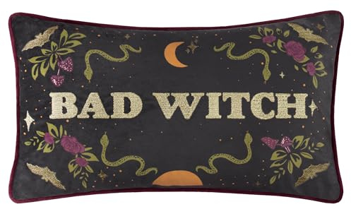 furn. Bad Witch Housse De Coussin (Noir - 30x50cm)