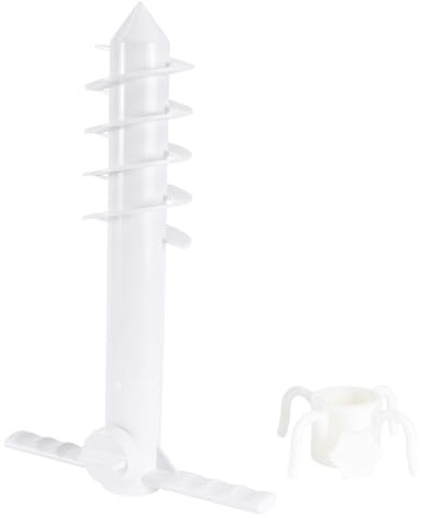 Alasum 2 Pezzi Fissaggi Ombrellone Spiaggia in ABS Rinforzato Terreno Resistenti al Vento con Ganci Punte Accessori per Ombrelloni da Spiaggia Campeggio e Giardino