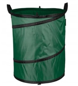 Generisch Pop-Up Gartensack 100 L – selbstaufstellender Laubsack aus Recyclingmaterial, stabil, faltbar, mit Knopfverschluss, für Gartenabfälle