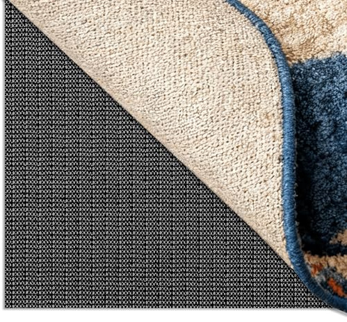 Tappetino Antiscivolo 150 x 190 cm Antiscivolo e Protezione Rete per Tappeti PVC Impermeabile per Moquette, Cassetti, Ripiani, Materasso, Divano, Nero