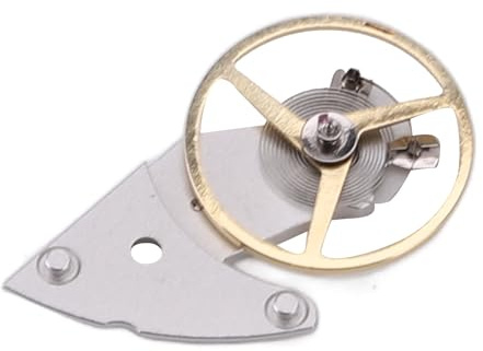 Generic Klocka Splint Balance Wheel Effektivt Smord Metallhjul för 2892 Urverksreparation för Klockentusiaster Silver Vit