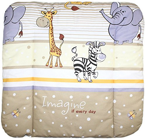 Baby Auflage Wickelauflage - SAFARI BEIGE - 70x50 cm 70x70 cm 70x85 cm Wickeltischauflage 70x70 cm