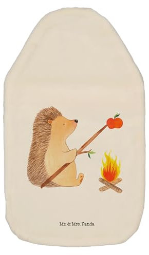 Mr. & Mrs. Panda Wärmflasche Igel Grillen - Geschenk, Bettflasche, Tiere, Wärmflaschenbezug, Gute Laune, Sinn des Lebens, Spruch, Kleine Wärmflasche,