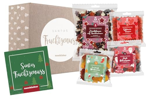 Paket Fruchtsaftbär Weihnachten 3 x 150 g + 1 x 500 g | Hochwertige Fruchtgummis | Süße Geschenke zu Weihnachten | Perfekt für festliche Anlässe | Liebevoll verpackt für die Weihnachtszeit