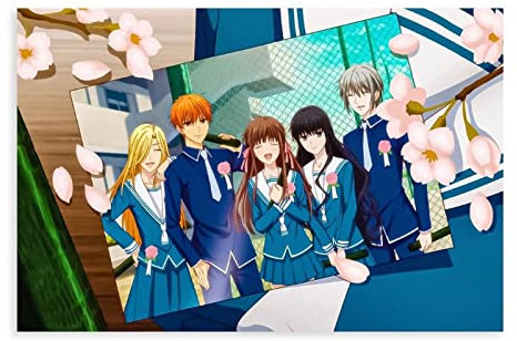 Anime Fruit Basket Poster 4 Canvas Poster Wall Art Decor Print Picture Paintings for Living Room Bedroom Decoration Unframe-style 08x12inch(20x30cm)