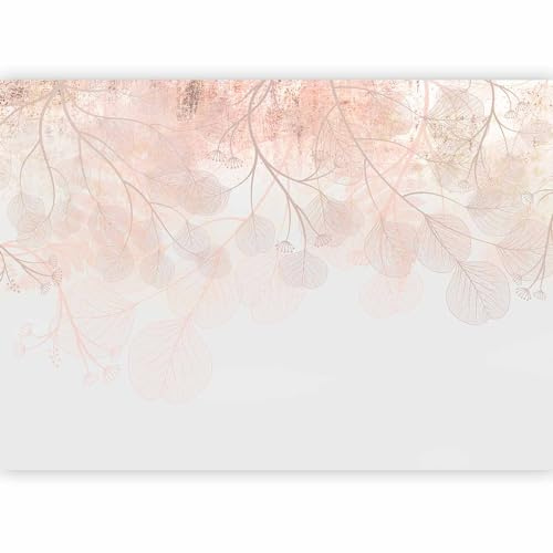 murando - Carta da Parati Adesiva Moderna per Cameretta, Foglie, 343x256 cm | Fotomurale Autoadesiva, Pellicola Murales, Decorazione da Muro XXL, Carte da Parati Moderne, Natura, Produzione Europea
