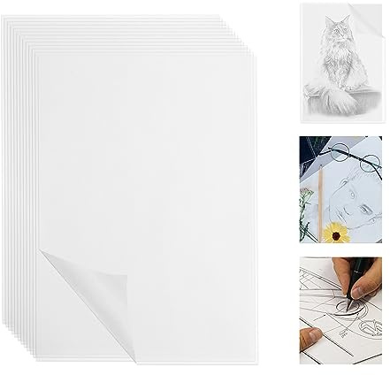 YKUKIZEE 240PCS Translucent A4 Tracing Paper Printable, 93GSM Tracing Paper
