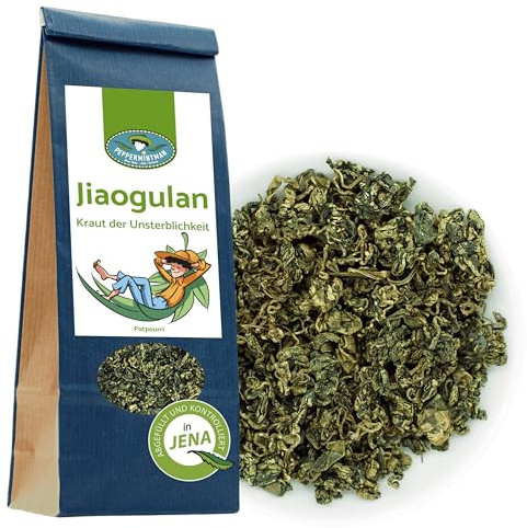 GinsengIiaogulan 60 g – för evigt unga – traditionella rullade blad – Peppermintman – Potpurri