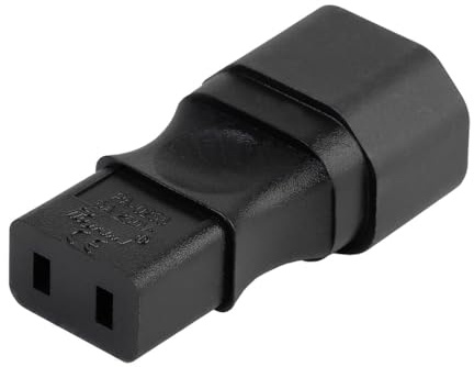 JSADZKJ IEC320 C14 zu C9 Power Plug Adapter C14 männliche Buchse zu C9 weibliche Stecker 15A/125V AC Konverter für Standard Computer Power Adapter C14 zu C9