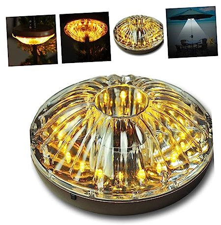 HEMOTON Lampe Kabellos Leds Warmweiß Lumen Tragbar Für Campingzelt Terrassenschirmmast Garten Notlicht Regenschirmlicht Zeltlampe