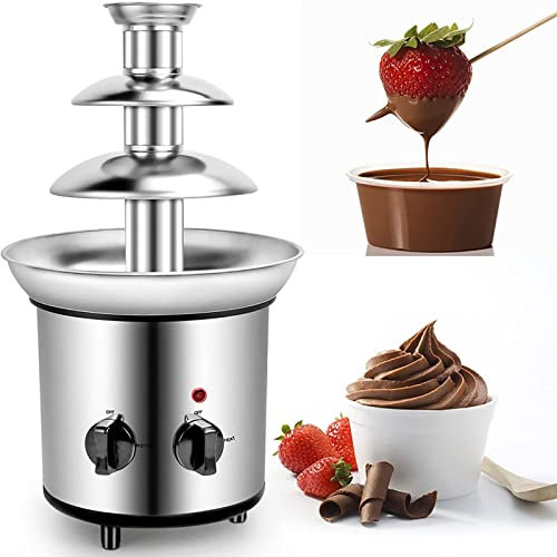 STMKB Olla para Derretir Chocolate, Máquina De Fuente De Chocolate para El Hogar con Torre De Fusión Calentada, Ideal para Aperitivos, para Fiestas, Hogar, Bricolaje, Vacaciones O Cumpleaños