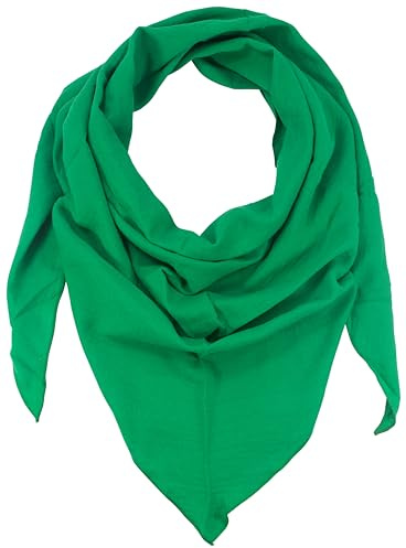 fashionchimp BASIC-Dreieckstuch in Uni-Farben aus 100% Baumwolle, Dreieck Musselin-Schal, leichtes Tuch für Damen und Herren