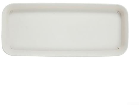 Untersetzer Tropfschalen Harz Rechteckiger Teller Harz Pflanze Untersetzer Tabletts Wassersammler Rechteckige Wasserschale Blumentopf Matte (Beige L)