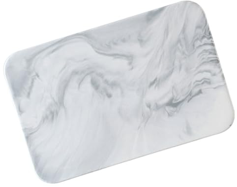 DECOMELODY Tabla de Cortar de Cerámica con Diseño Mármol Superficie Lisa y Ligera para Cortar Carne Frutas y Servir Pasteles Suministros de Cocina Versátiles y Duraderos