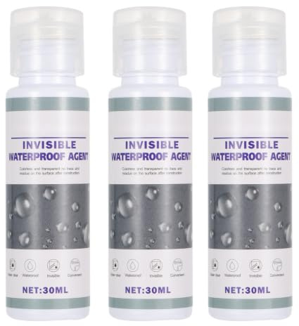 Spray Impermeabilizzante per Sigillatura Pareti 3 Pezzi 30ml | Tipo Penetrante, per Giunti, Vetro Liquido, Uso Estivo e Invernale, Formula Sicura e Inquinamento