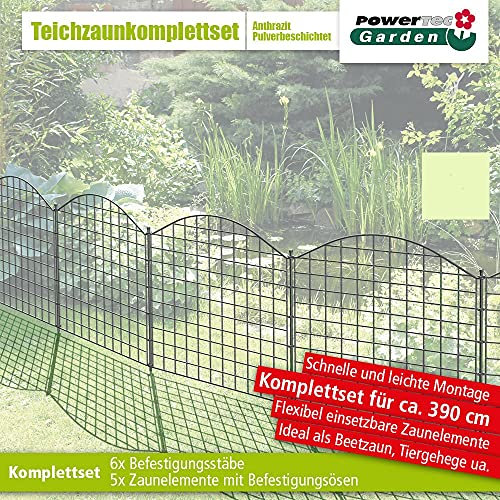 PowerTec Garden Teichzaun Oberbogen Anthrazit