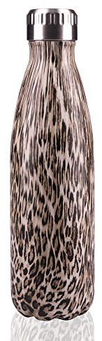 Pioneer Flasks PVB500LP Vakuumisolierte Doppelwandige Trinkflasche Edelstahl leopardenmuster