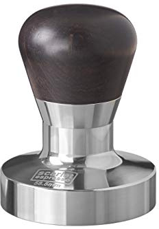 scarlet espresso | Tamper »Passion« für Barista; mit ergonomischem PVC- oder Edelholzgriff nach Wahl und Präzisions-Edelstahlbasis (58,5 mm)