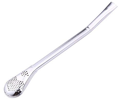 Acero Inoxidable Pajita Cuchara Filtro De Té Yerba Mate Mate Pajas Reutilizable Té Herramientas Lavable Barra