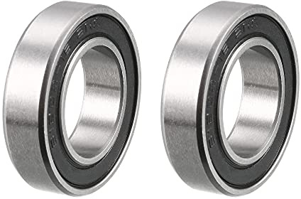 sourcing map Doppelt Abgedichtet Kugellager Kugellager Set 2 Stück | Rillenkugellager 16287-2RS Z2 16mm x 28mm x 7 mm Chromstahl kugellager groß Skateboard Bearings Skateboard Kugellager
