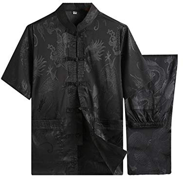 Chino Ropa Traje Tang - Tradicional China Artes Marciales Kung Fu Tai Chi Manga Larga/Manga Corta Traje Suits para Hombres