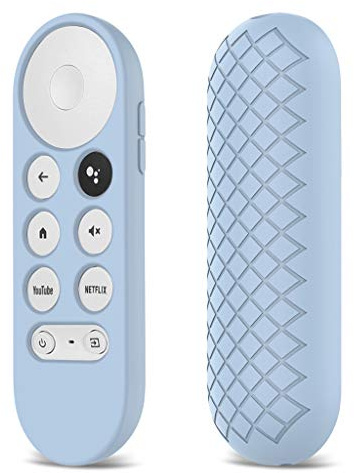 JIACUO étui en Silicone Souple antidérapant pour télécommande Chromecast Coque de Protection pour-Google Chromecast TV 2020 télécommande vocale