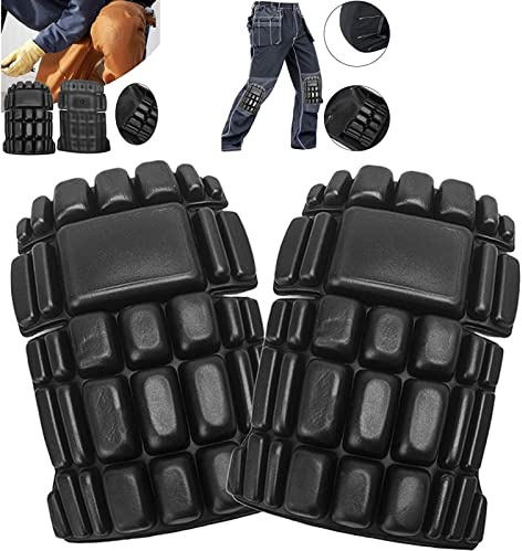 MOVKZACV Professional Knee Pads,1 Pairs Knee Pad Inserts for Work Pants,Cargo Pants Knee Pads,Gardening Knee Pads(Black)