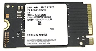 Samsung Disque SSD 128 Go PM991a M.2 2242 42 mm NVMe PCIe Gen3 x4 MZALQ128HCHQ MZ-ALQ128B pour ordinateur portable et ordinateur portable