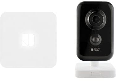 Delta Dore Pack Tycam 1100 connecté avec caméra de sécurité intérieure connectée et Box domotique. Système de sécurité | sans abonnement | détection de Mouvement | Garantie 5 Ans – 6410193