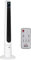 HOMCOM 118,2 cm Turmventilator mit Fernbedienung 3 Modi 3-Stufen und Geschwindigkeiten Ventilator Standventilator LED Display 220-240V 50 W 12 Std. Timer Weiß