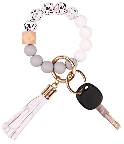 AOKSUNOVA Schlüsselanhänger Armband Autoschlüsselanhänger Perlen für Frauen