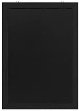 EUROPEL Tableau noir, Tableau Mural Cadre, Écriture au Marqueur-craie, pour la Maison, Cuisine, Bureau, École, Bar, Décoration d'Événements Festifs, Ardoise Pense-bête, Message, Publicité (50x70cm)